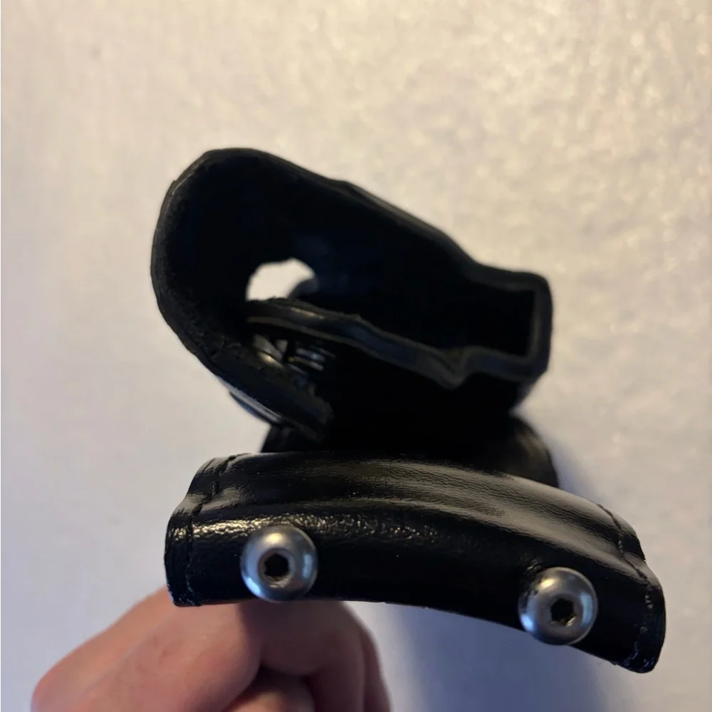 Premium Black Leather Phone Holster